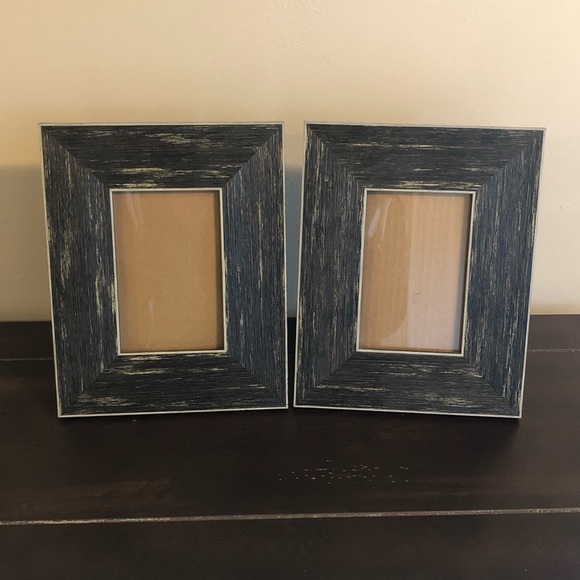 Other - Two 4x6 Distressed Wooden Photo Frame